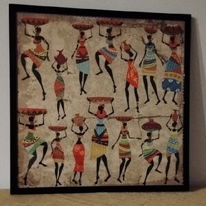 Colorful African Dance Wall Art